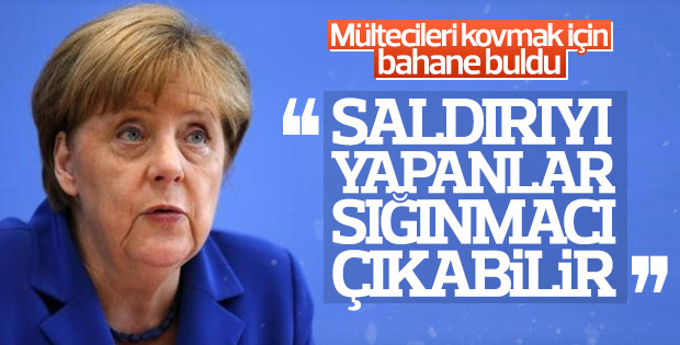 Merkel saldırganın sığınmacı olabileceğini söyledi