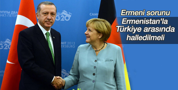 Angela Merkel'den Ermeni sorunu açıklaması