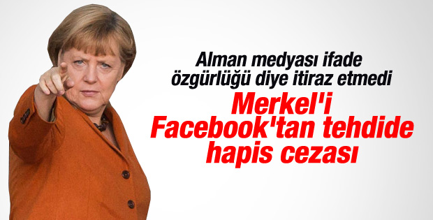 Merkel’i ölümle tehdit etti hapis cezası aldı