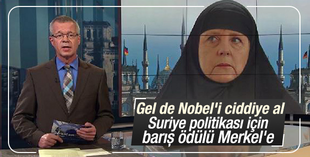 Alman televizyonu Merkel’e çarşaf giydirdi