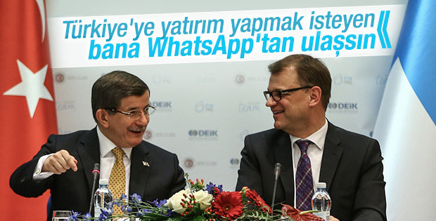 Davutoğlu'ndan WhatsApp diplomasisi