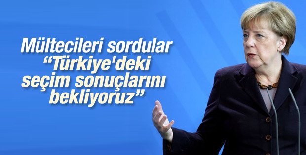 Merkel mülteci sorunu için 1 Kasım'ı işaret etti