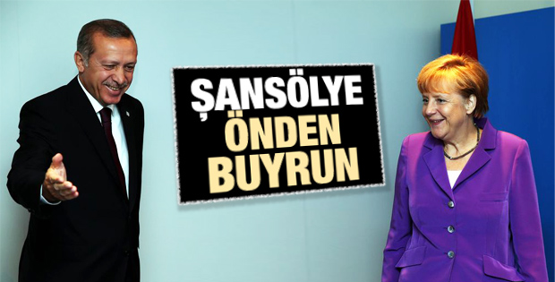 Erdoğan-Merkel görüşmesinde renkli anlar