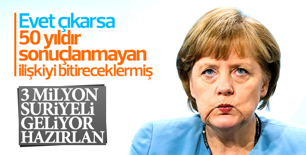 Merkel: Türkiye'yle ilişkiler için referandumu beklemeliyiz