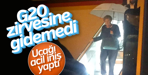 Merkel'in uçağı Arjantin yolunda arızalandı
