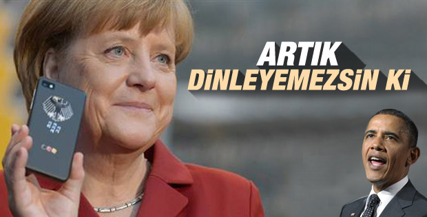 Merkel kriptolu telefonuna kavuştu