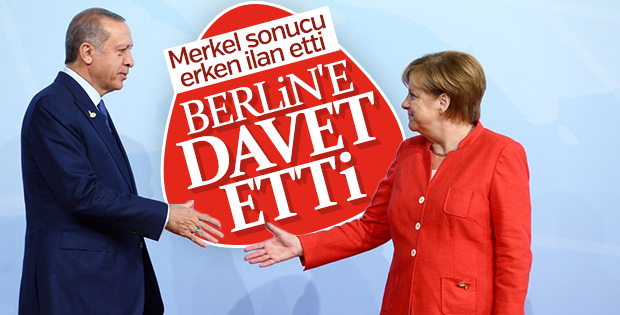 Merkel, Erdoğan'ı Almanya'ya davet etti