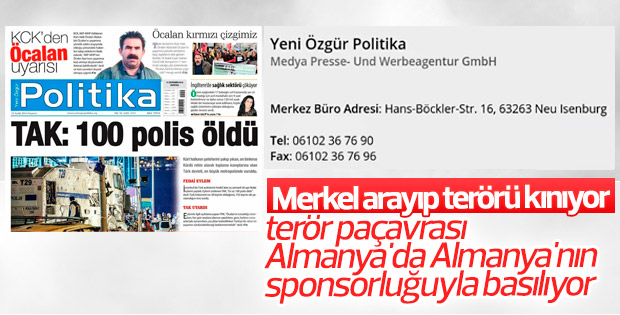 Almanya terör propagandasına izin veriyor