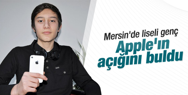 Mersin'de lise öğrencisi Apple'ın açığını buldu