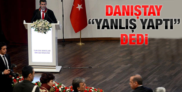 Danıştay'dan Feyzioğlu'na tepki