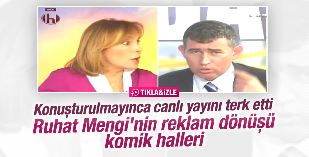 Metin Feyzioğlu Ruhat Mengi'ye kızıp canlı yayını terk etti