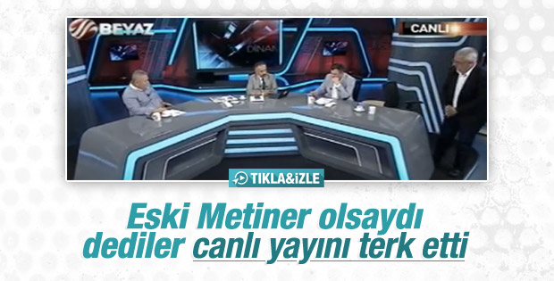 Mehmet Metiner Beyaz TV'de katıldığı programı terk etti
