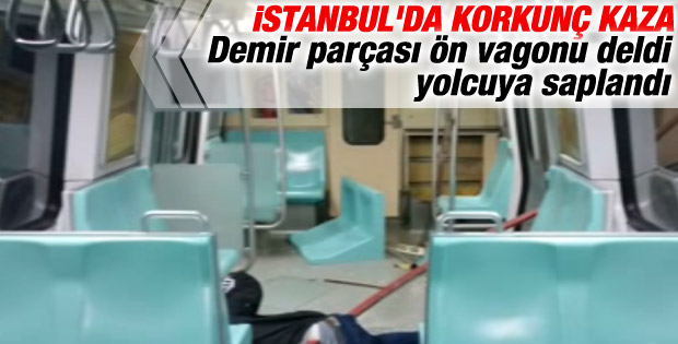 Metro, Seyrantepe durağında kaza yaptı İZLE