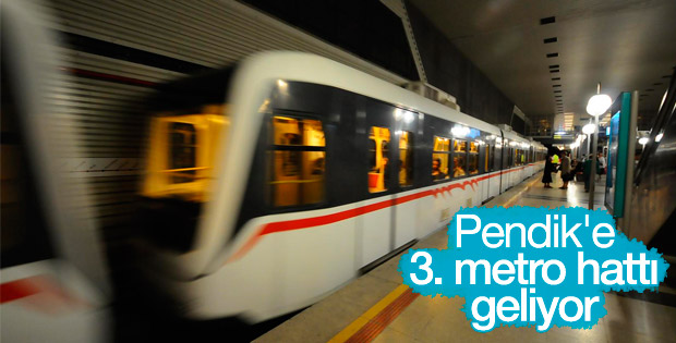 Pendik'e 3. metro hattı geliyor