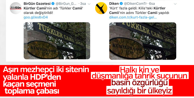 Kürtler Camii'nin adı Türkler Camii oldu yalanı