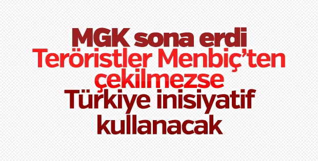 MGK toplantısı sona erdi