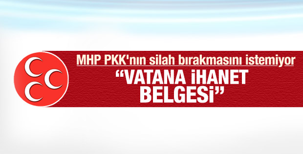 Tarihi gelişmeye MHP'den ilk tepki