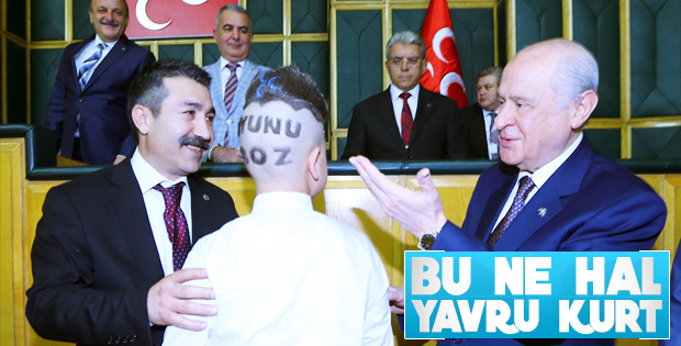 MHP'li gençten Bahçeli'ye mesaj veren saç traşı