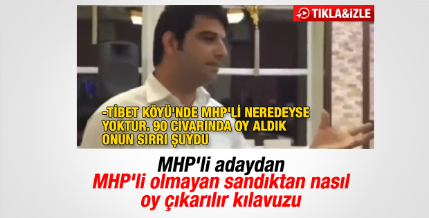 MHP'li adaydan skandal oy çıkarma kılavuzu