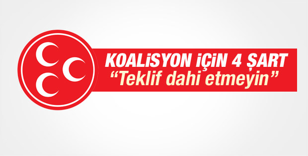 İşte MHP'nin koalisyon şartları