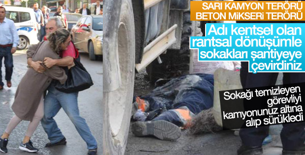Temizlik işçisinin beton mikseri altında feci ölümü