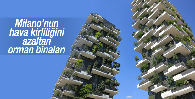 Milano'nun dikine orman binaları