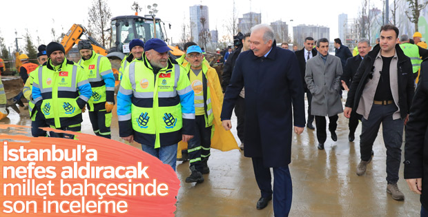 Başkan Uysal yarın açılacak Millet Bahçesi'ni inceledi