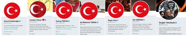 CHP'de Türk bayraklı profil fotoğrafı akımı