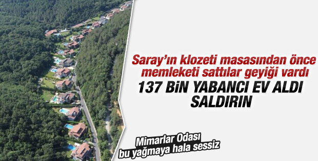 Türkiye'den 137 bin yabancı ev aldı