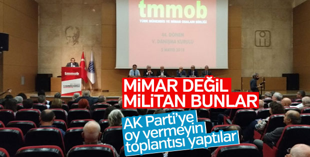 Mimarlar Odası oyunun rengini belli etti