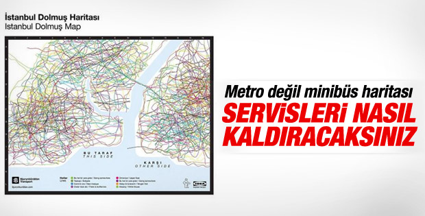 Yetersiz metro ağları servisleri kaldırmaya uygun değil