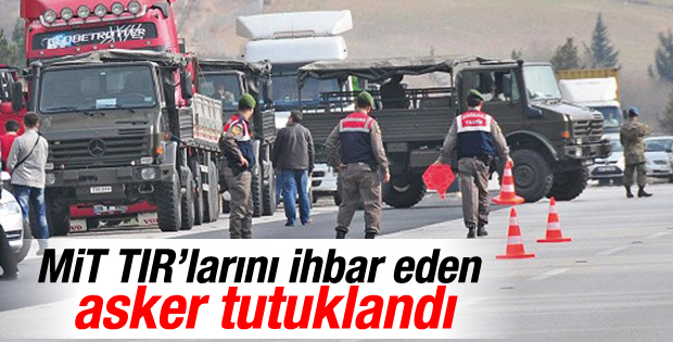 Hatay'da MİT'e ait TIR'ın durdurulması olayında tutuklama
