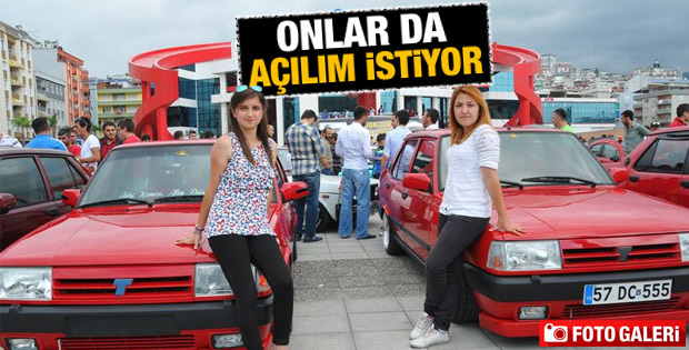 Modifiyeli araçlar Samsun Canik'te yarıştı