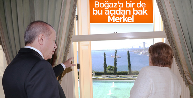 Cumhurbaşkanı Erdoğan Merkel'i kabul etti