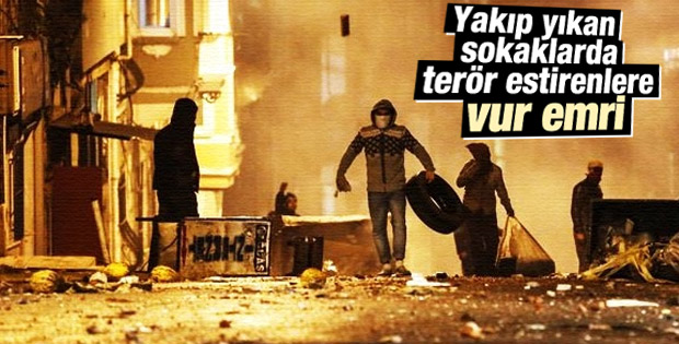 Polis eylemlerde molotof atana silahla müdahale edecek