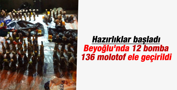 Beyoğlu'nda bomba ve molotof operasyonu