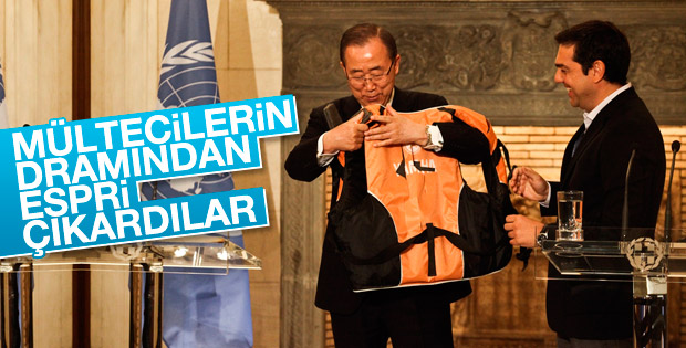 BM Genel Sekreteri Ban Ki-Moon Atina'da