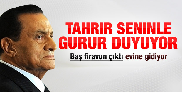 Mübarek tahliye edildi