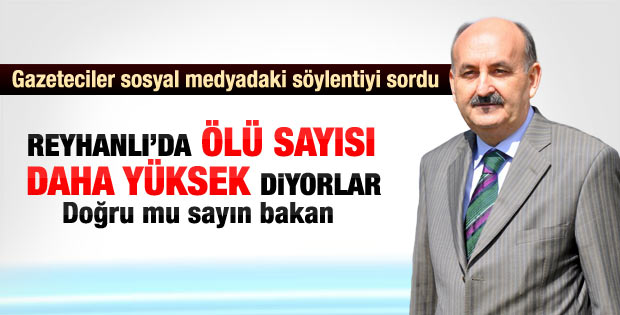Sağlık Bakanı Müezzinoğlu'ndan Reyhanlı açıklaması