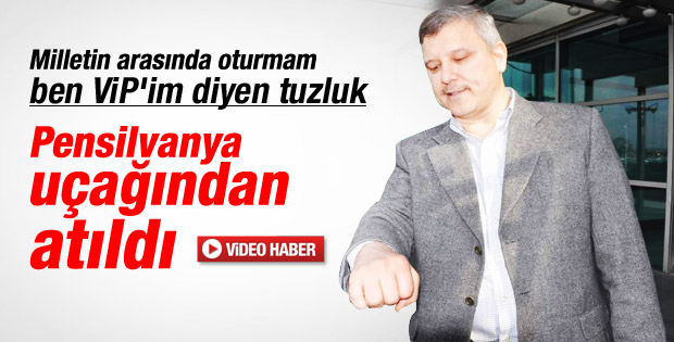 Muhammed Çetin THY uçağından indirildi