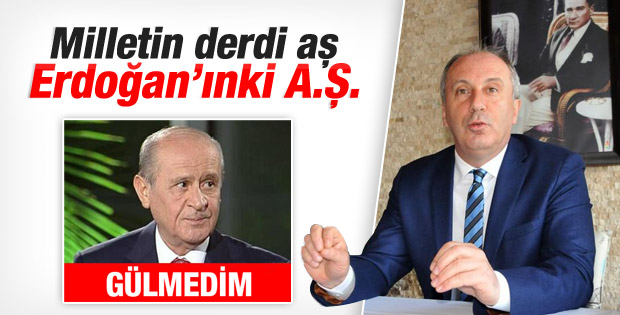 Muharrem İnce: Millet aş derdinde bunlar A.Ş.