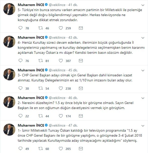 Tuncay Özkan'la Muharrem İnce'nin adaylık tartışması