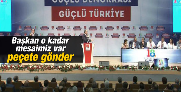 Muharrem İnce: Sayın Başkan bir peçete gönder terledik İZLE