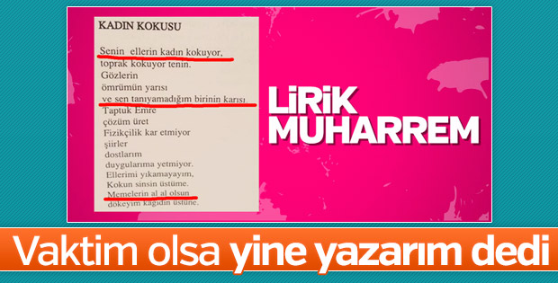 Muharrem İnce erotik şiirlerine sahip çıktı