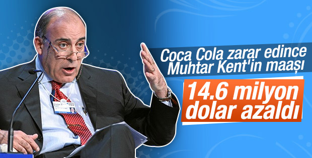 Muhtar Kent’in aldığı ödeme düştü