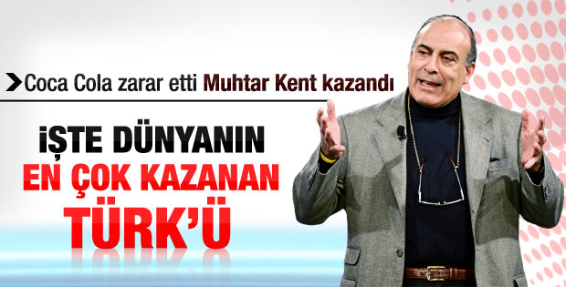 Coca Cola'nın tepe ismi Muhtar Kent'in maaşı arttı