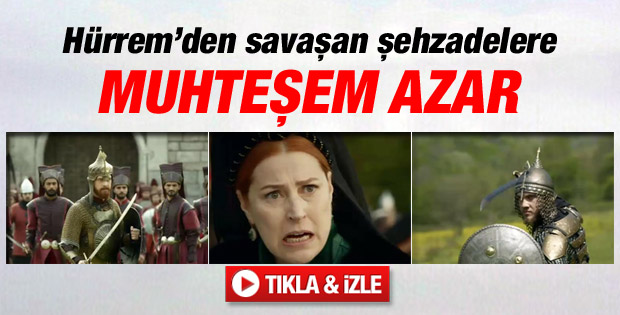 Muhteşem Yüzyıl'da Hürrem Selim ile Beyazıt'ı azarladı