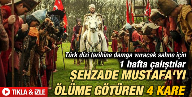 Muhteşem Yüzyıl'da Mustafa'nın infaz sahnesi