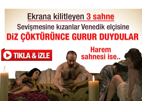 Muhteşem Yüzyıl'da ekrana kilitleyen üç sahne