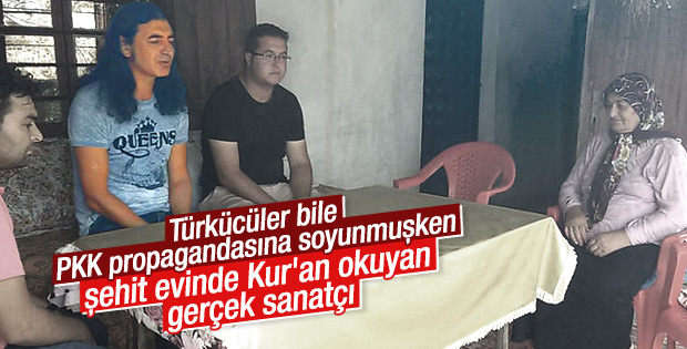 Murat Kekilli şehit polis için Kur'an-ı Kerim okudu